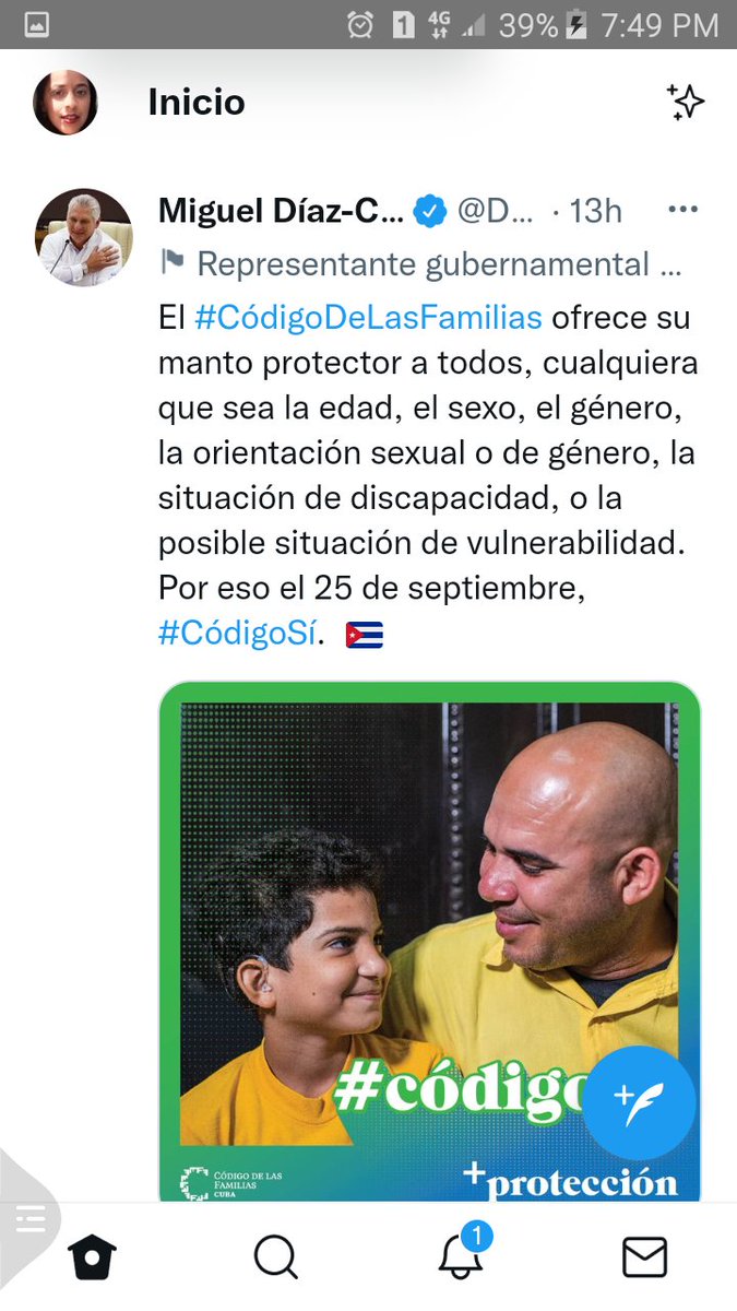 #cumplacetas
Apoyando el Código de las Familias