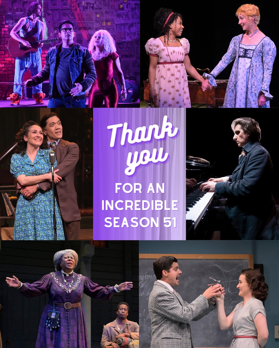 TheatreWorksSV's tweet photo. We announced Season 51 way back in February of 2020, and now, 31 months later, that season has come to a close. It’s been a challenging two-and-a-half years, but it’s also been so rewarding to rediscover the joy that sharing stories on stage can bring. https://t.co/3L5m2legKA