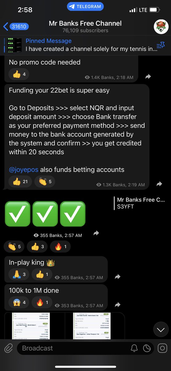 Mrbankstips's tweet photo. 100k to 1M naira done for FREE ✅✅✅

You really should be on my telegram channel https://t.co/lH8NAay35G

Congrats 🥃 https://t.co/bjQQtZAt3j