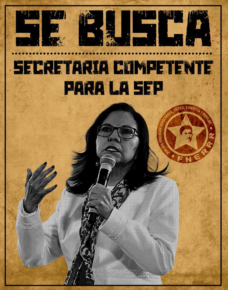 IsoldaMoranRe's tweet photo. 📣🚨 ¡SE BUSCA SECRETARIA COMPETENTE PARA LA SEP!

La educación en manos de la 4T va a la baja y cada vez se pone peor.

📚📝😡👎🏽 https://t.co/ntUttVhLWB