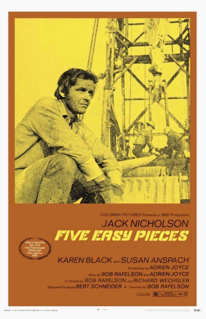 FilmNewsNos's tweet photo. 🎬MOVIE HISTORY: 52 years ago today, September 12, 1970, the movie ‘Five Easy Pieces’ opened in theaters!
#JackNicholson #KarenBlack #SusanAnspach #LoisSmith #RalphWaite #BillGreenBush #IreneDailey #ToniBasil #HelenaKallianiotes #WilliamChallee #JohnRyan #FannieFlagg https://t.co/uoAma94hRD