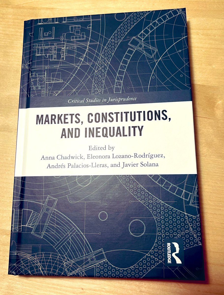 XSBenavides's tweet photo. 📕Got it in the mail! 
NEW Markets, Constitutions, and Inequality ed. by Anna Chadwick (@UofGlasgow) @Lozanoeleonora Andres Palacios-Lleras (@Juris_urosario) @JavierSolana8 by @routledgebooks 
More here https://t.co/bp8pXCSh8I https://t.co/ixwclG0V7c