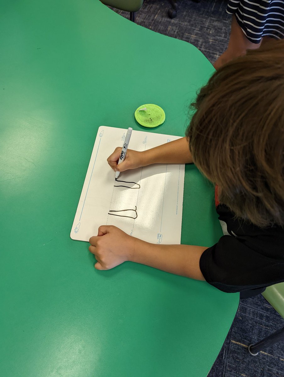 We continued our review of letter sounds and formations. We started our formation practice by sky writing each letter then we practiced with writing.  <a href="/MrsTomion_MW/">Kristin Tomion</a>