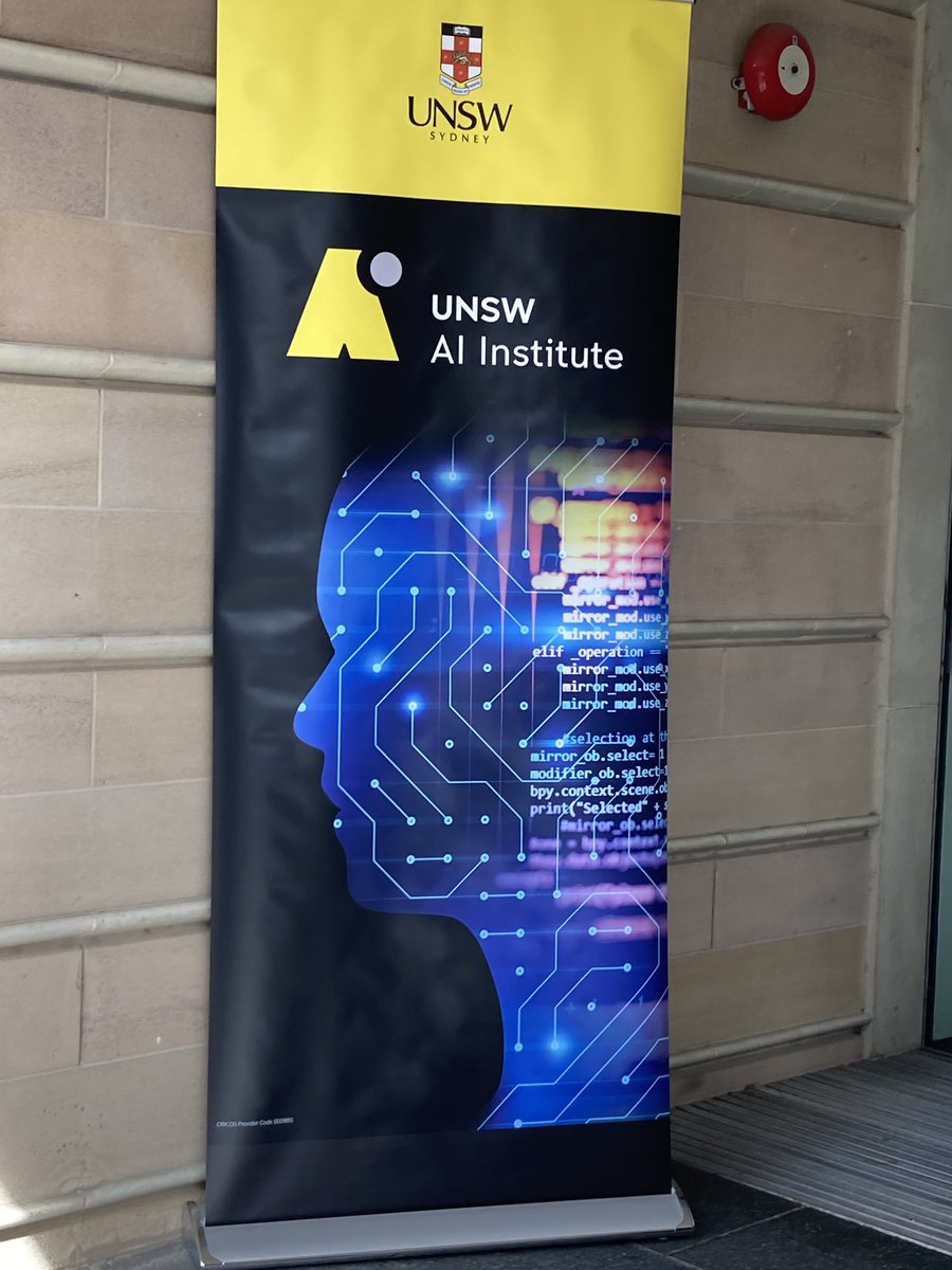 Got a great parking spot for the launch of the UNSW AI Institute #UNSWAI #UNSWAILaunch
