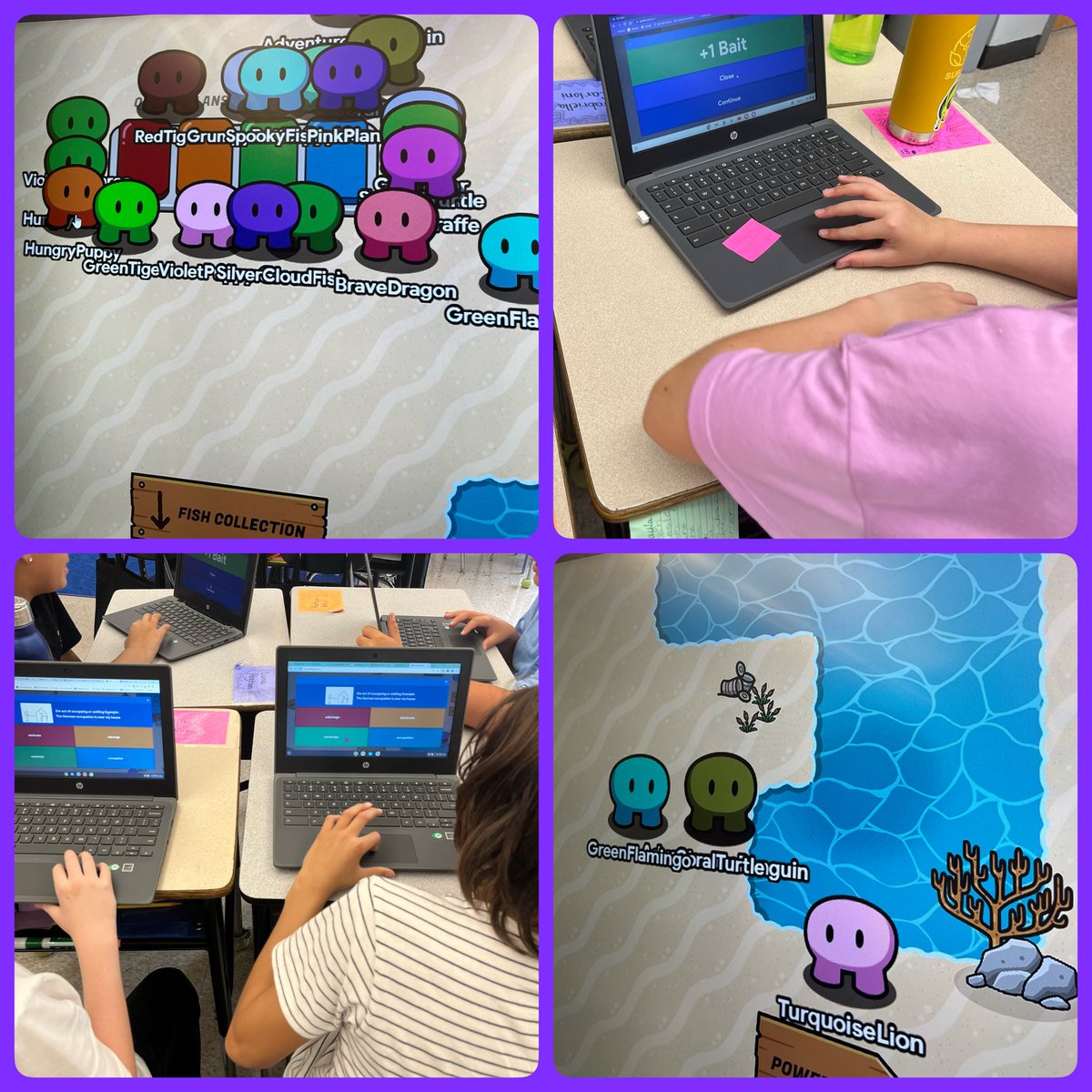 First <a href="/PearDeck/">Pear Deck Learning</a> vocabulary review with Flashcard Factory of the year. Love hearing students work with their partner to create sentences and illustrations. Then it’s onto <a href="/gimkit/">Gimkit</a>. Lots of fun teamwork to start our week.  #nhssd