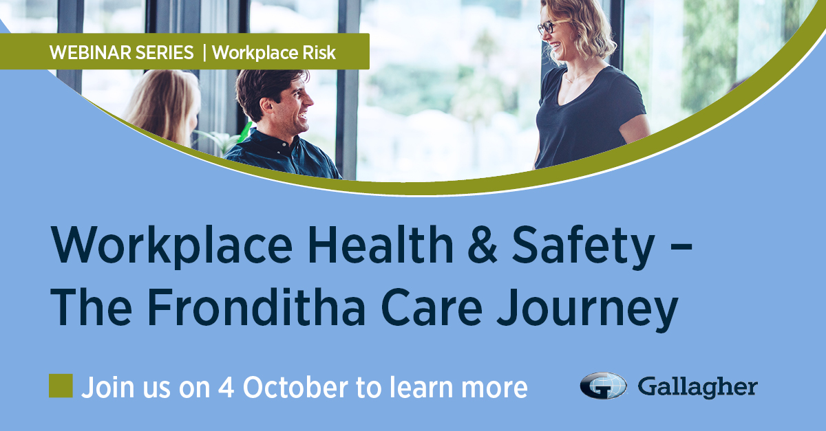 Gallagher_AUS's tweet photo. Don’t miss our upcoming #webinar, Workplace Health &amp; Safety – The Fronditha Care Journey.  Register here: https://t.co/3U7D9Szb7i https://t.co/RUBWjNcvCz