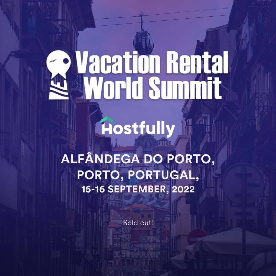 hostfully's tweet photo. SOLD OUT!!!
Vacation Rental World Summit tickets are sold out! We hope you got your tickets and are getting ready for it! See you there SOON!
#VRWS22 #VRWS2022 #Hostfully #VRWS #Porto #vacationrentals #shorttermrentals #portugal #propertymanagers #propertymanagement https://t.co/V0IveIyKRw