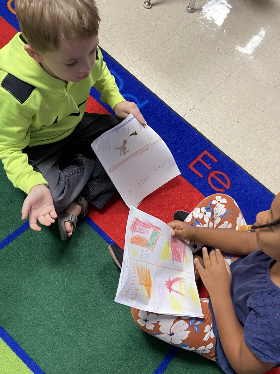 kendra_windsor's tweet photo. Making covers for our first stories of the year and then sharing our stories with each other @North_Tweets #proud2bnorthies #JCschoolschampions #weareelementary https://t.co/564kuPsJdg