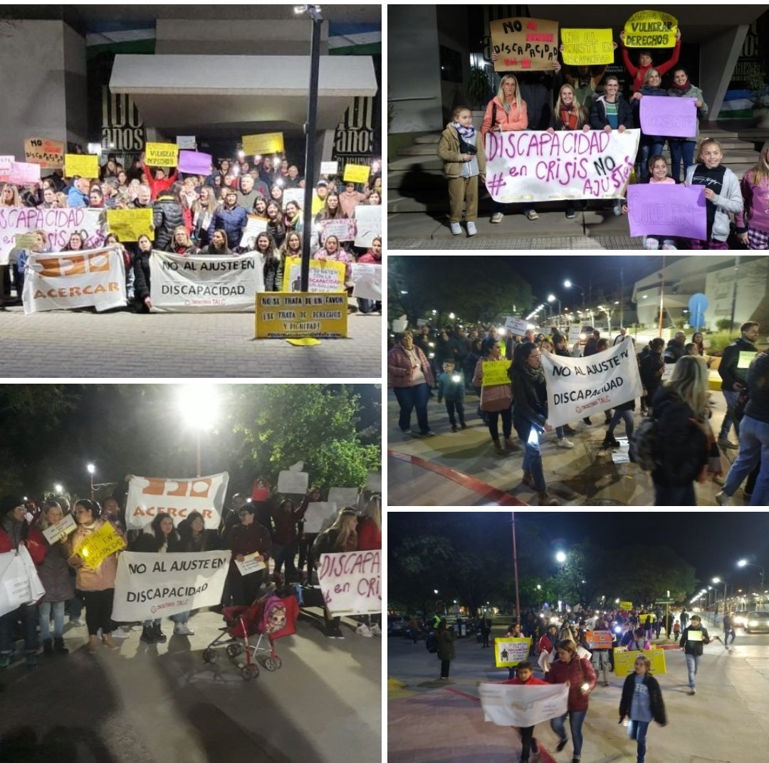 CentroACERCAR's tweet photo. El pasado viernes se realizó en nuestra Ciudad una marcha que sumó a familiares, profesionales e integrantes de las distintas instituciones que trabajan en discapacidad.
Todo el sector necesitaba manifestarse frente al malestar que genera el atraso de pagos de Servicios. https://t.co/GVcOd7mFoN