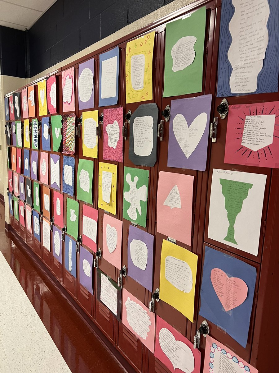 mrs_redgate's tweet photo. Finally hung up my students’ Bio Poems and I love them!! #6thGradeELA #JordanMSIgnited https://t.co/3VxKZSrw9x