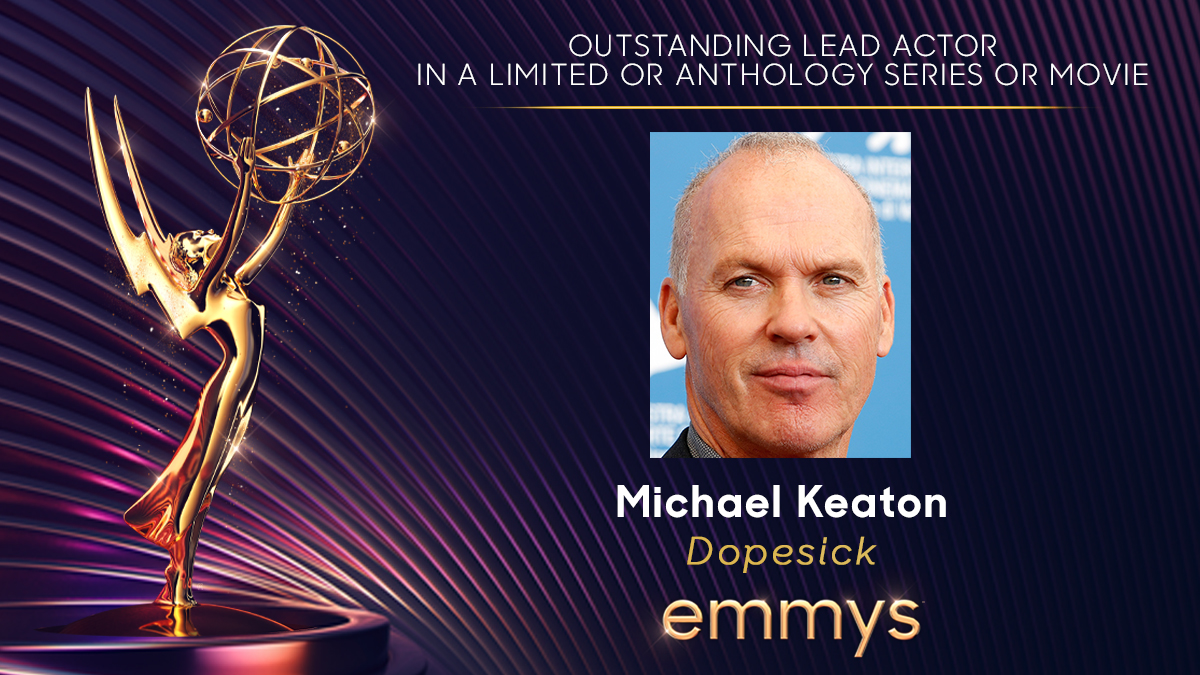Television Academy on Twitter ".MichaelKeaton takes home the award