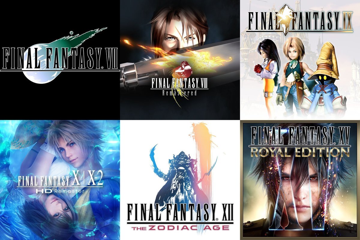 Wario64's tweet photo. Final Fantasy sale on XBL 

VII $7.99 https://t.co/sWRqpf8YSk
VIII $9.99 https://t.co/VFqhdyKRCu
IX $10.49 https://t.co/Xy4uksjBSR
X/X-2 $24.99 https://t.co/WnbVnjgZZF
XII $24.99 https://t.co/FI3YbwMO3x
XV Royal Ed. $17.49 https://t.co/t90yXHbvCU #ad https://t.co/caOz5YpILX