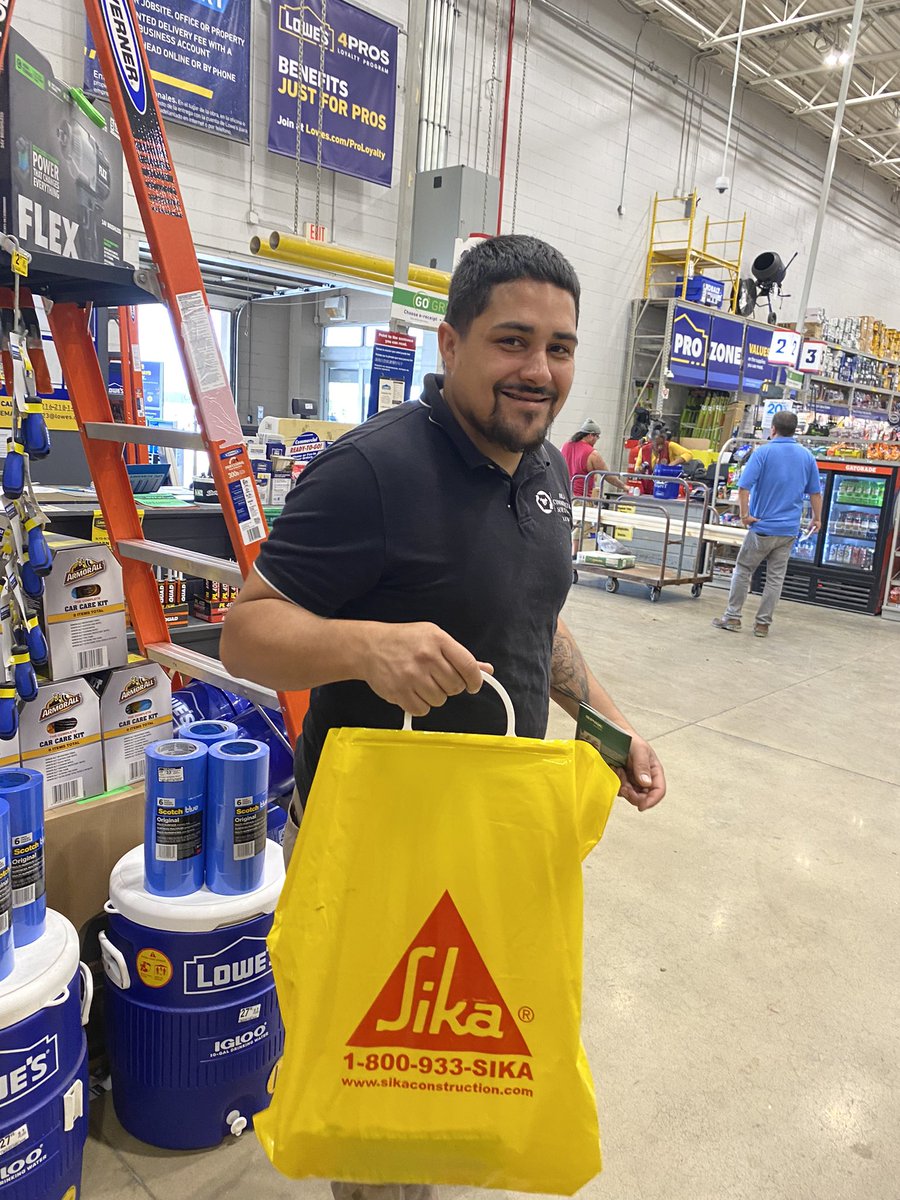 Huge day at <a href="/Lowes/">Lowe's</a> 1023 Bedford for the first day of Pro Extra days!!!! Had a blast with the pro team and lots of sales coming off of <a href="/Sika/">Sika</a> PKs. Thanks to Pro DH Martha and Vicki for all the #Sika love and support!!! <a href="/Monica_Lindsey1/">M</a>