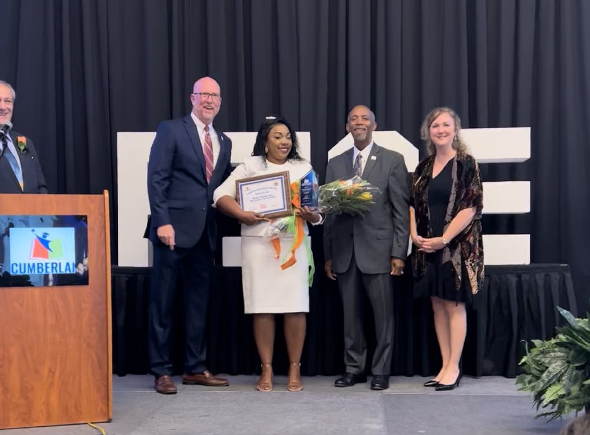 Ponderosa and Westover District, help us celebrate  🎈 one of our very own, Ms.Lawes, on her tremendous accomplishment of being named 2nd 🥈 runner up for teacher of the year in Cumberland County 📚 !