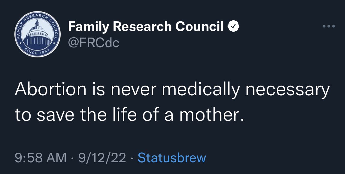 McMisoprostol's tweet photo. Suicidality, preeclampsia, sepsis, hemorrhage, ectopic pregnancy, cancer that requires chemotherapy, lupus that requires methotrexate, placental abruption, heart failure—should we keep going?

@TwitterSafety has left this up for nearly 12 hours. Disinformation like this kills. https://t.co/c2TRkNq8RY