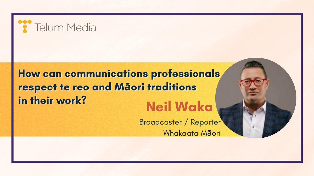 TelumMedia's tweet image. 🇳🇿 To mark Te Wiki o te Reo Māori (Māori Language Week), Telum spoke to @NeilWaka from Whakaata Māori about respecting Māori traditions in the media
telummedia.com/public/news/re…