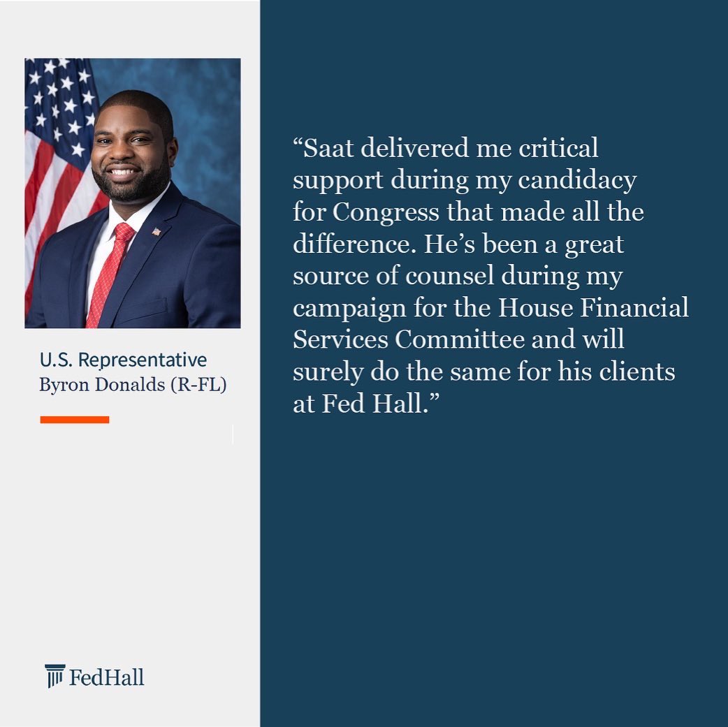 SaatAlety's tweet photo. After four years @Allstate, making a move to the scrappy and effective team at Federal Hall Policy Advisors. Thankful as always for great colleagues. #FedHall https://t.co/JKKNn5Gfts