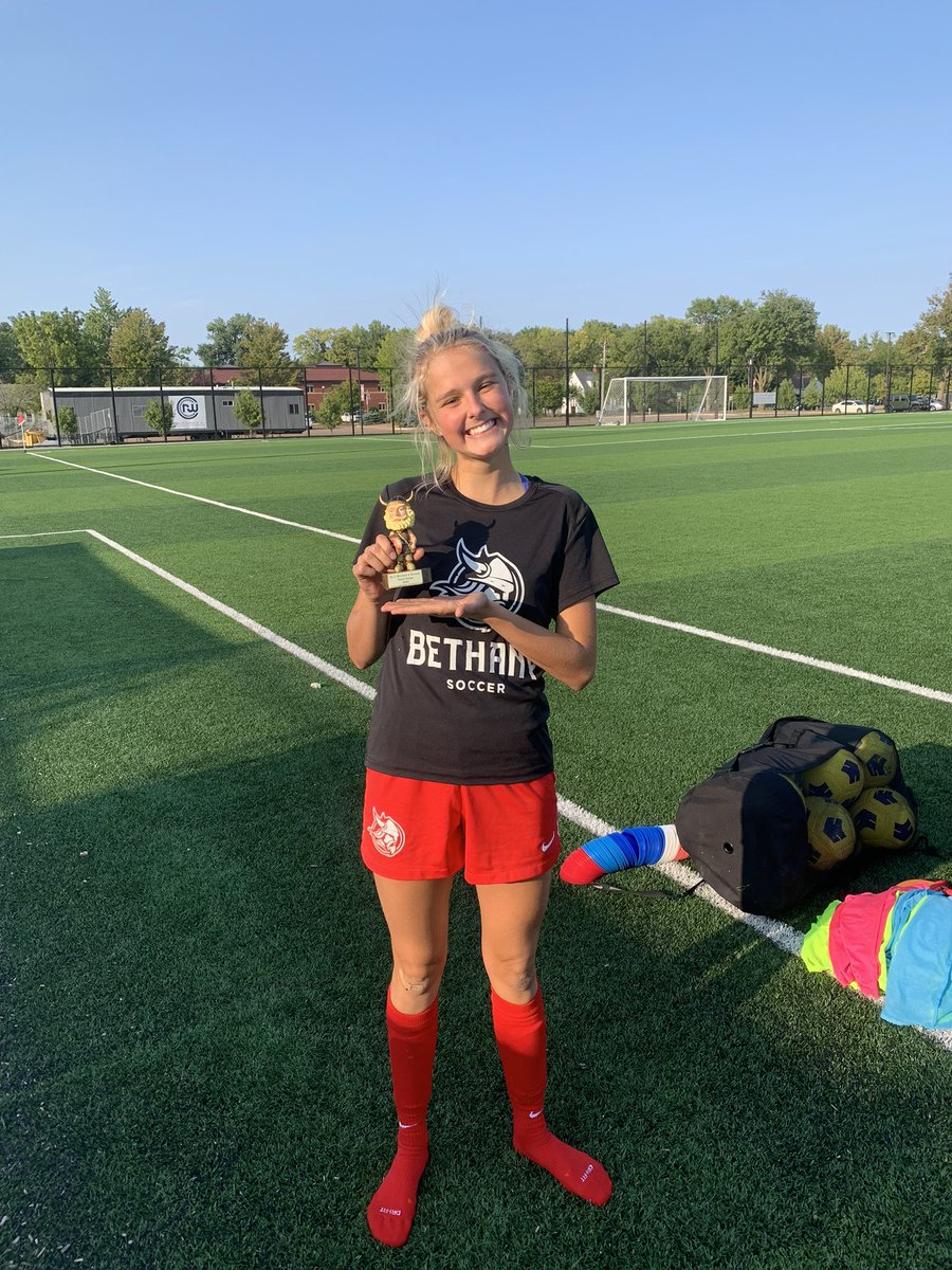 BLCWSoccer's tweet photo. It’s WEEK 4!!! Wow… time flies… and MJ is our Helga of the week! She’s been putting in extra time outside of practice on her own, working hard at everything she does with an awesome attitude and has been a great teammate! Great work MJ!!! #CoreValues #TeamHelga #Nike #Soccer https://t.co/rP1bKIWJkK