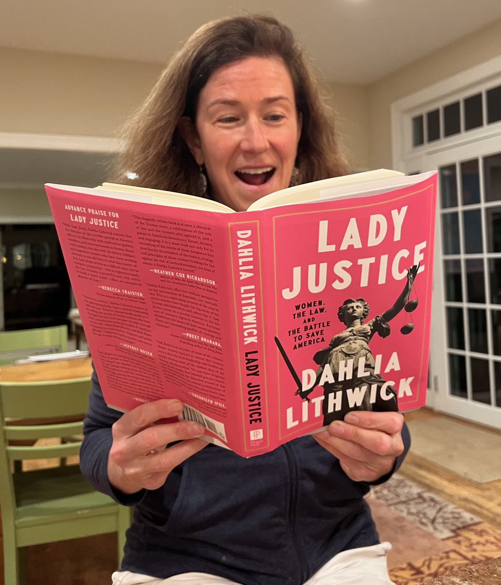 Amy_Siskind's tweet photo. My friend ⁦@Dahlialithwick⁩’s “Lady Justice” has finally arrived! Digging right in!  Get yours on Sept 20: https://t.co/Gk7ANOpkHR https://t.co/52GDRaMTMl