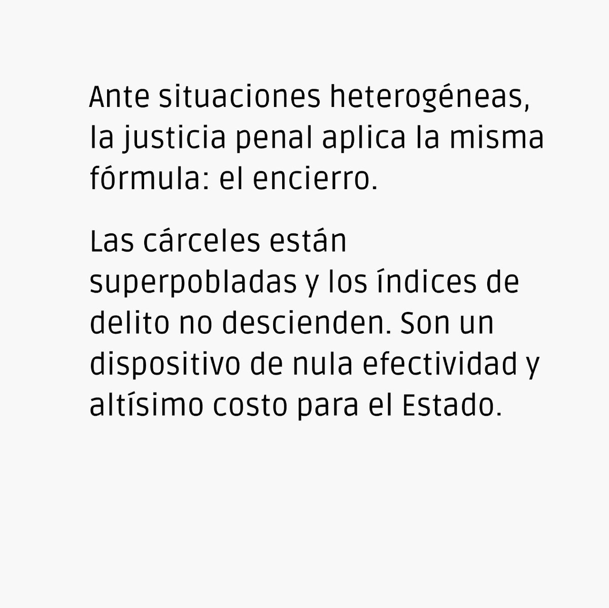 yonofuiorg's tweet photo. *¿QUÉ HACEMOS CON LAS CÁRCELES?*

Las cárceles en nuestro país están en estado de alerta: la superpoblación y la falta de condiciones básicas es alarmante. La mitad de su población actual se encuentra sin condena firme. (Cont). https://t.co/Gkyw3unIKW