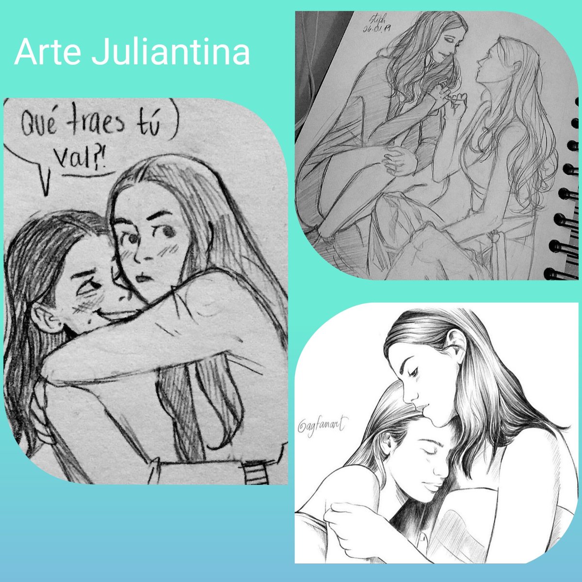 juliantina_de's tweet photo. Bueno hoy toca #FanArtMonday y la verdad,no se que decir ya que en este hermoso fandom #Juliantina hay talento en la creación ya que han hecho maravillosos artes,en la escrituras,ediciones,dibujos y otros,aquí pongo mis tres fanfic favoritos y algo más🥰gracias totales a todes🫠 https://t.co/SCHGEhgIez