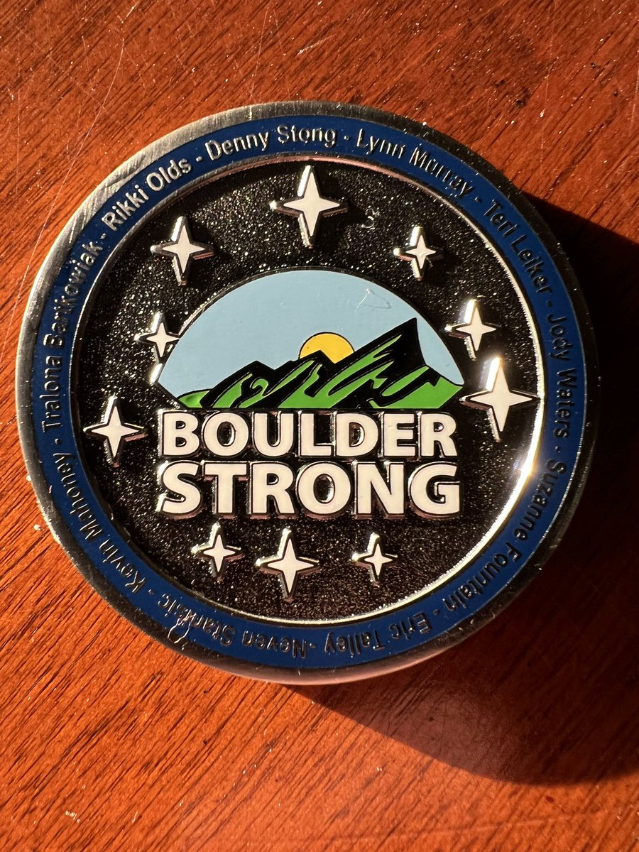 estepr's tweet image. This arrived in the mail today. None of us who were there will ever forget them. Thank you BPD #BoulderStrong