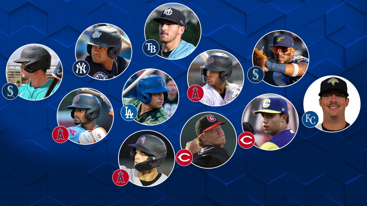 MLBPipeline's tweet photo. A trio of Angels, a switch-hitting homer performance by The Martian and more featured on the season's final Prospect Team of the Week: https://t.co/SL7dHUxCkX https://t.co/UGq6cDr6HY