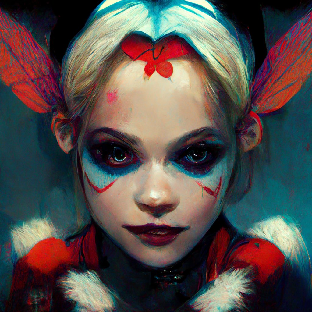 prohollyking's tweet photo. Art generated via an AI. :) A harlequin fairy. #Harlequin #HarleyQuinn #fairy #fairies #faery #faeries https://t.co/N4abH5Fewe