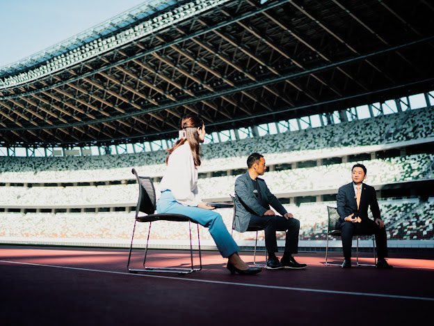 HiroACAFootball's tweet photo. 昨日は早朝に東京入りして、収録駆け抜けてきました。
国立競技場のピッチレベルでの収録最高！
#acafpmeetstheworld
#playsiatv 
@PlaysiaTV 
今週は登壇やイベントラッシュ、頑張るぞ〜 https://t.co/6HJf2USSY0