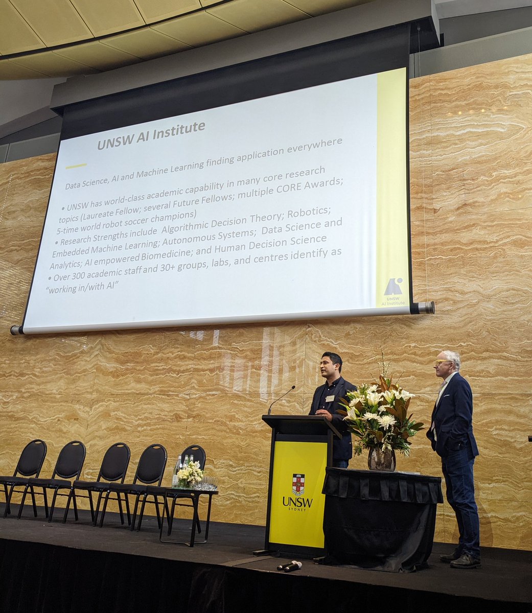 Attending UNSW AI Institute today @TobyWalsh and @harisazizk speaking #unswai @unsw_ai