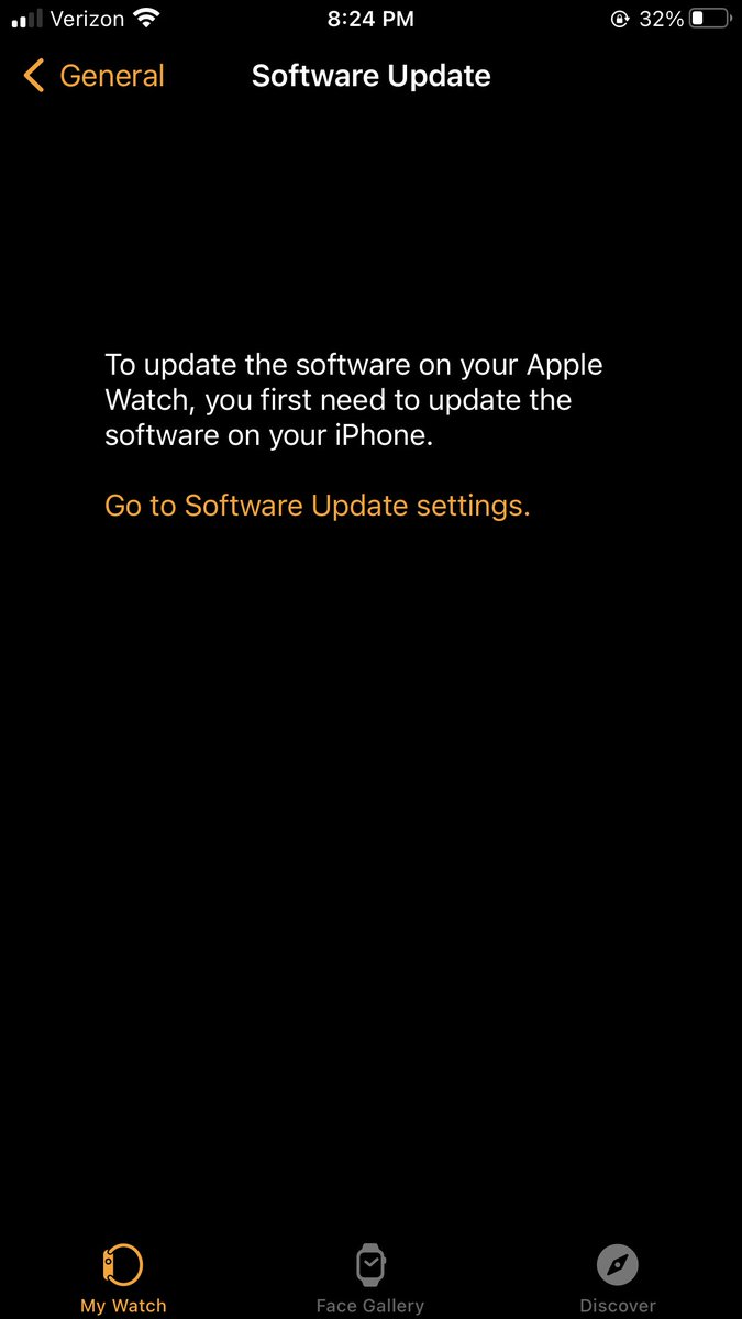 FeedLizzyChan's tweet photo. Well this sucks. I have an older iPhone but a slightly newer Watch. So I can’t update my Watch further without upgrading my phone which is not happening. https://t.co/EecpYl9Rjr