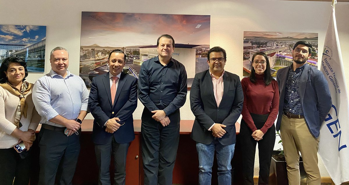 Hoy el Director General de la EAP, Dr. <a href="/HegelCortes/">Hegel Cortés Miranda</a> y el Director General del Instituto Nacional De Medicina Genómica, Dr. Luis Alonso Herrera Montalvo, se reunieron en las instalaciones del <a href="/INMEGEN/">Inmegen México</a> para abordar proyectos conjuntos que en breve se pondrán en marcha.