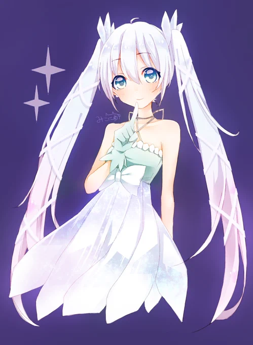みこにゅさんのみくりすたる☆さん!クリスタルな色合いがとっても素敵です!キラキラ輝いていますね…!(*`∀`)【】 #piapro #初音ミク 
