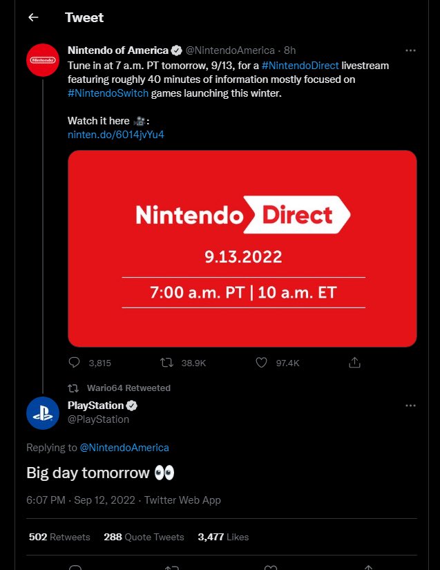 I’m calling it now GameCube online gets announced along with PlayStation online for the Switch