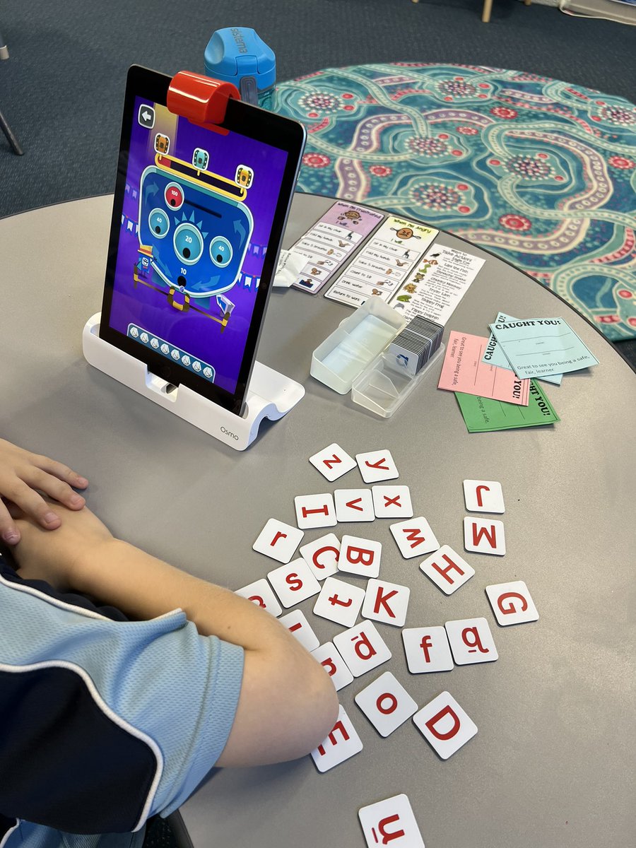 kristyhouten's tweet photo. Osmo to support students literacy skills. Such a great tool to consolidate letter sounds. #osmo #mcclass #technology @PublicBallina https://t.co/leETBFYb6C