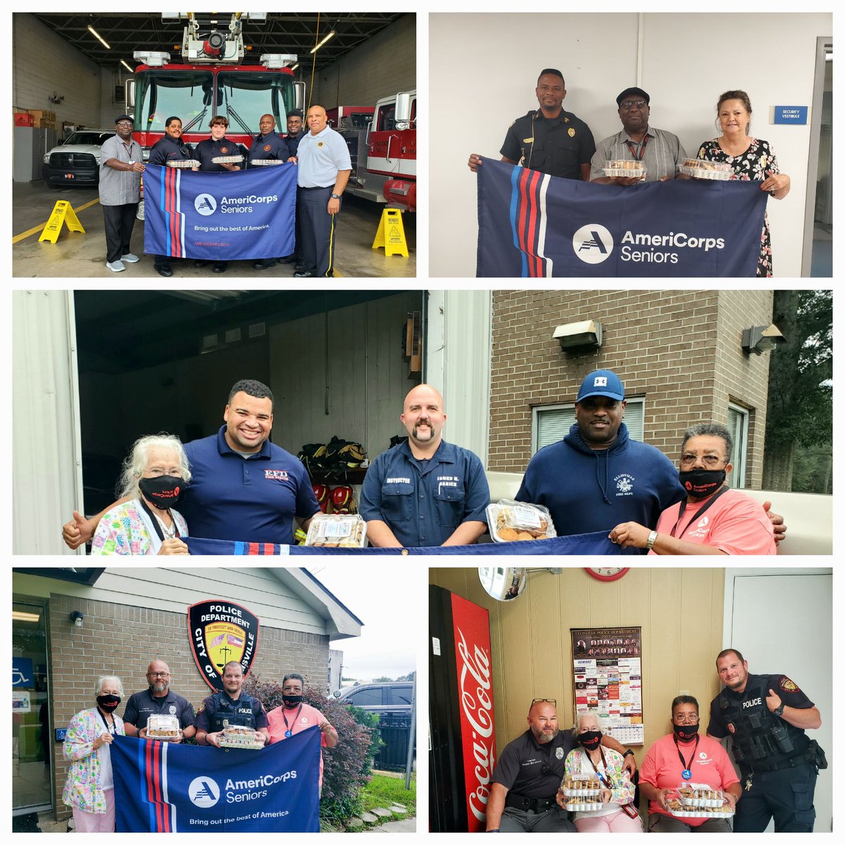 FgpOf's tweet photo. 9/11 Project  Foster Grandparent's baked cookies for the police and Fire Departments 
#NeverForget @AmeriCorpsSr https://t.co/CG0YSwfORk
