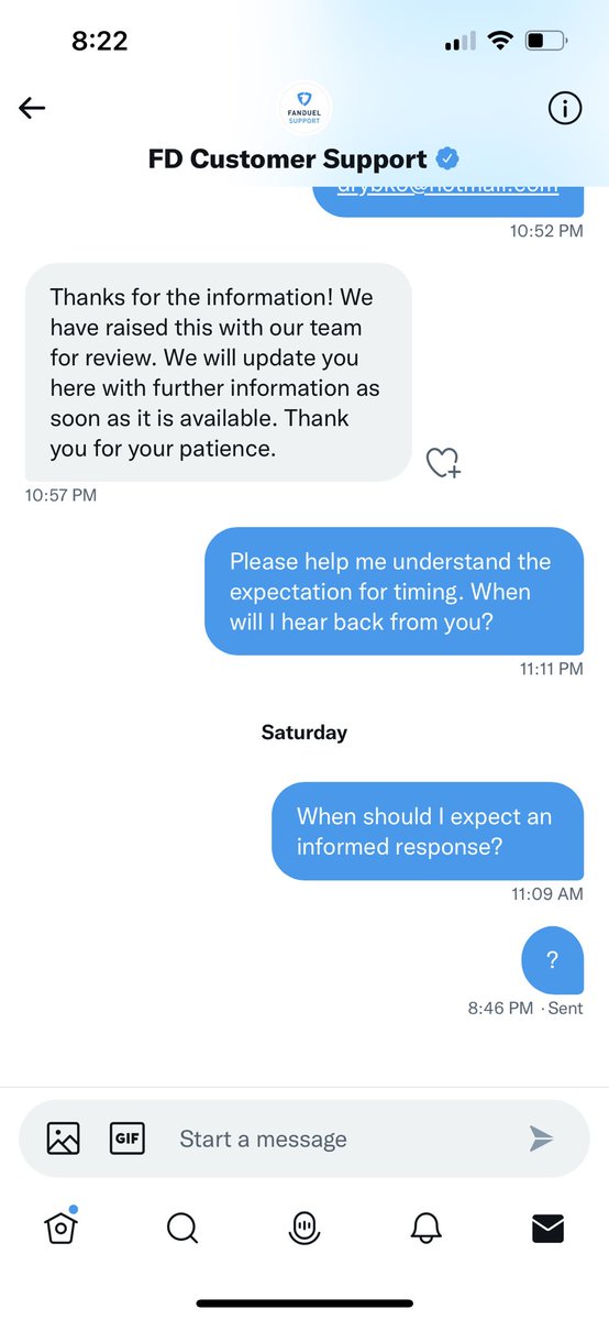 JoeChameleon's tweet photo. @FanDuel_Support still no answer as to where my missing bonus money is. Can someone please get back to me?? https://t.co/JLFko3E2eR