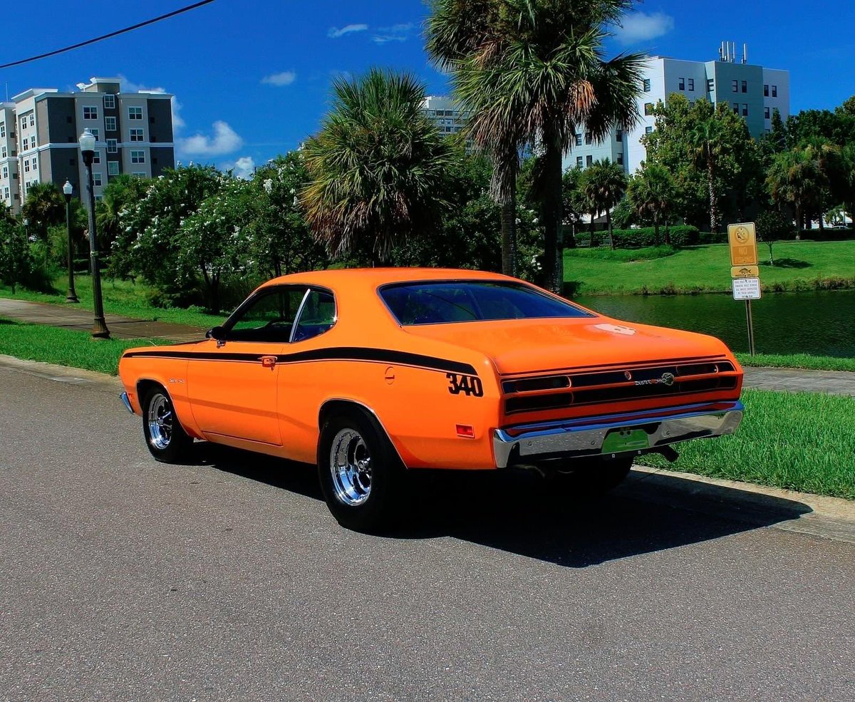 DinoKasamis's tweet photo. Cool view of the Duster 340… https://t.co/vyQt9a4p1z