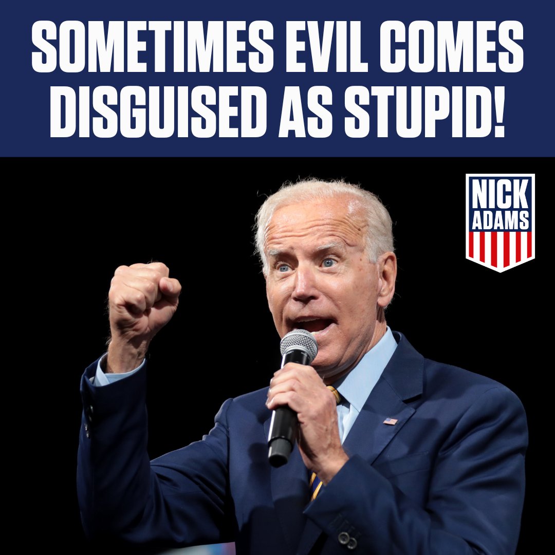 NickAdamsinUSA's tweet photo. Joe Biden is dangerous! https://t.co/VRlDAbyE6y