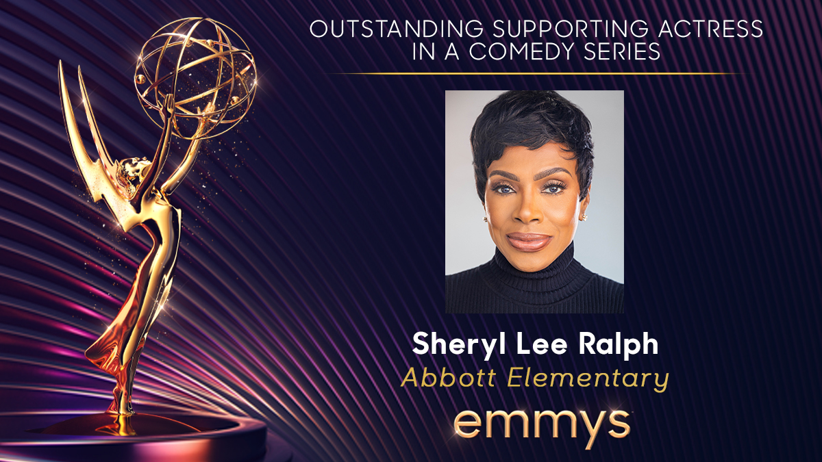 A gold star! 🌟 @TheSherylRalph wins a first career #Emmy for Outstanding Supporting Actress in a Comedy Series for @AbbottElemABC! #Emmys #Emmys2022