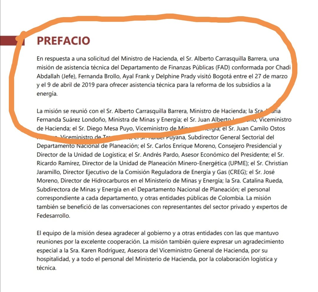 FernandezMJP's tweet photo. La idea del gobierno Petro de subir el valor de la gasolina está inspirada en las recomendaciones del FMI.
A pedido de Alberto Carrasquilla, en 2019 el FMI produjo el informe técnico: Reforma de los Precios de la Energía, y ahí están los lineamiento de la propuesta.
Y el FMI ahí. https://t.co/Wa2wXqec2v