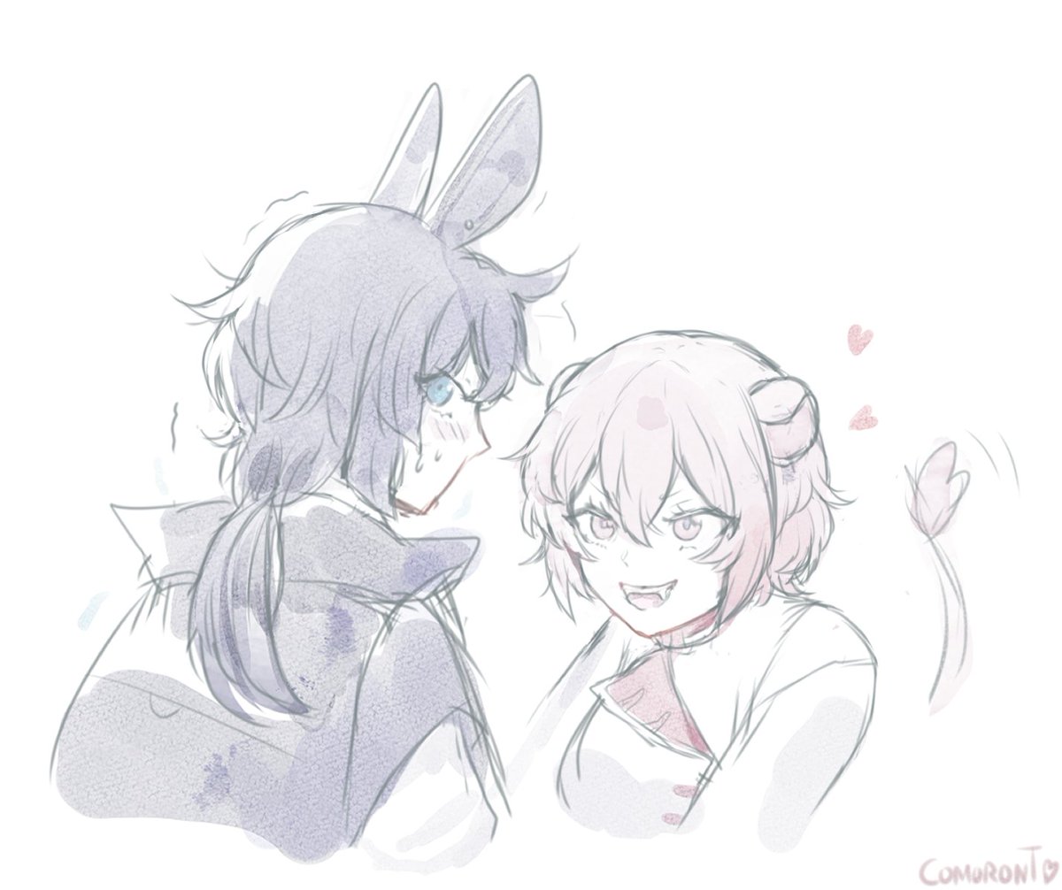comoront's tweet image. a little bunintas and lion!jeanne
#ヴァニタスの手記 #vanitasnocarte