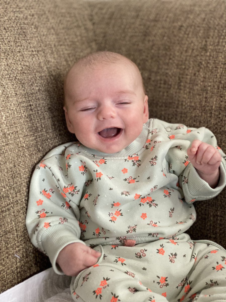 Bennysimm's tweet photo. Our little princess is growing up so quickly, 8 weeks has flown! 💖 https://t.co/e1jHKQSzFr