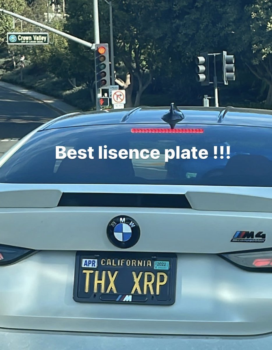 MasonVersluis's tweet photo. Best license plate $XRP.

After the dream is realized we will all have $XRP tattoos and license plates. https://t.co/b7q1gEUXBq