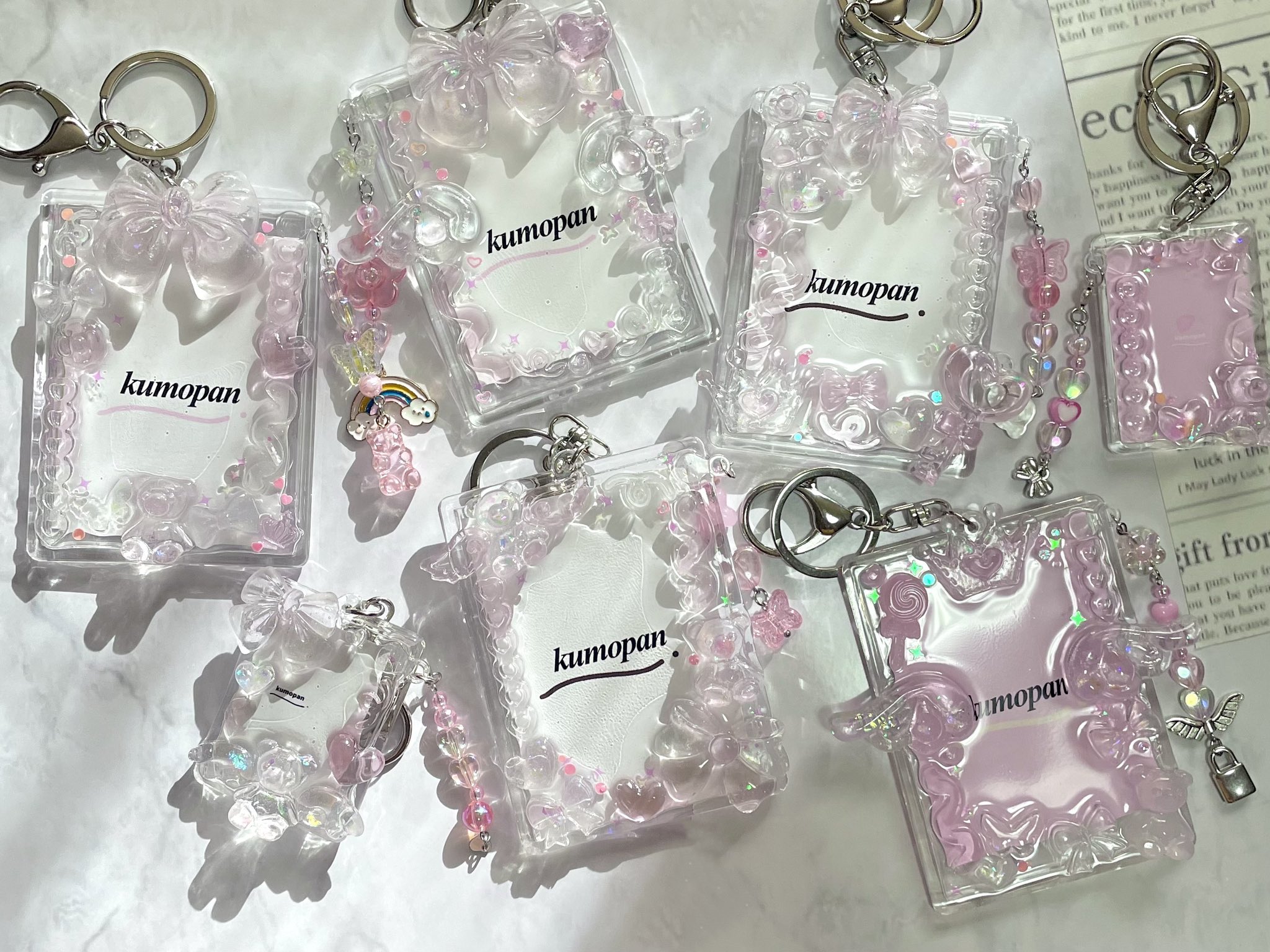 ハンドメイド トレカキーホルダーデコ ドラゴンハート ハンドメイド トレカキーホルダーデコ ドラゴンハート