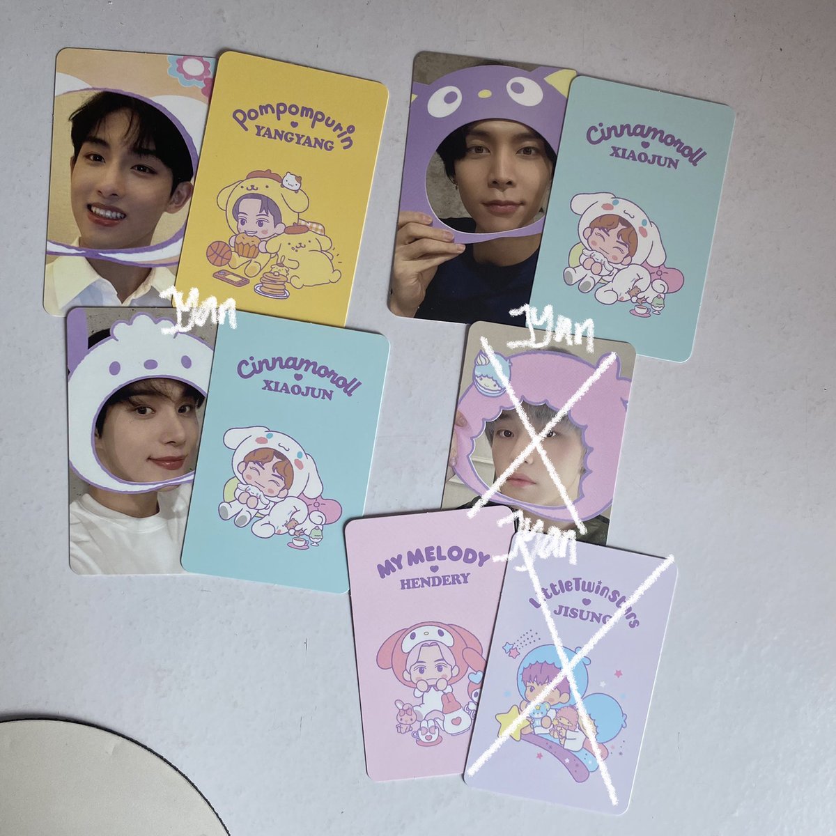 wts / want to sell sanrio tc b ver

winwin yangyang johnny xiaojun jungwoo hendery

(💰) 100k/set incl all fee !
(🛒) shopee xtra, keep event w/ dp
(📩) dm for more detail !