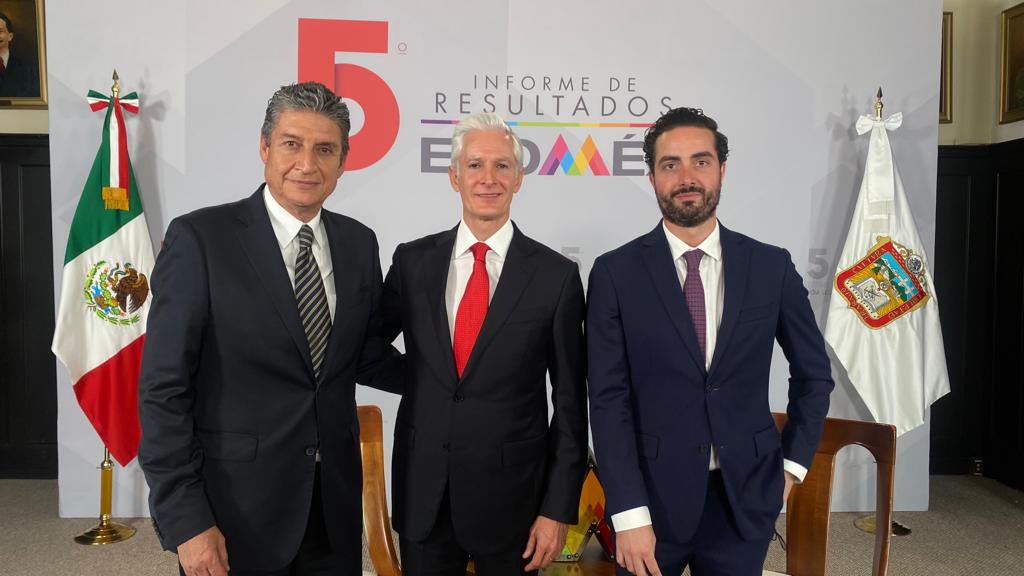 rodrigosolomon's tweet photo. No se pierdan la entrevista que, con motivo del #5oInformeEdomex, @alfredodelmazo realizó con @_CarlosGlez para @AMXNoticias. 

Hoy 9 pm en el 34.1, 34.2 y todas nuestras redes. https://t.co/bFPdGDMjNe