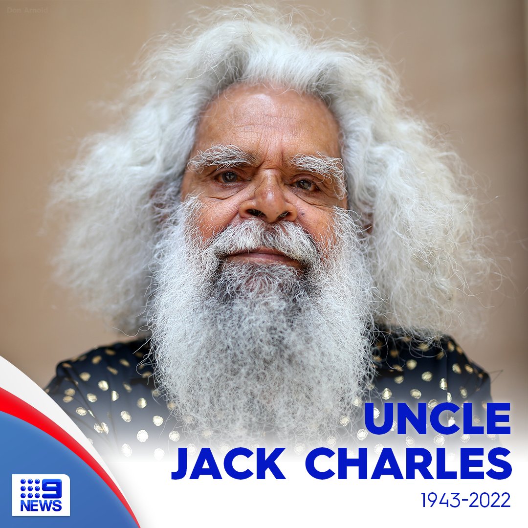 9NewsAUS's tweet photo. #BREAKING: Aboriginal elder, author, artist and activist Uncle Jack Charles has died aged 79.
The Boon Wurrang, Dja Dja Wurrung, Woiwurrung and Yorta Yorta Senior elder, passed away peacefully "surrounded by his family and loved ones". #9News
MORE: https://t.co/N84JfkwEOT https://t.co/LY15JMXJ5e