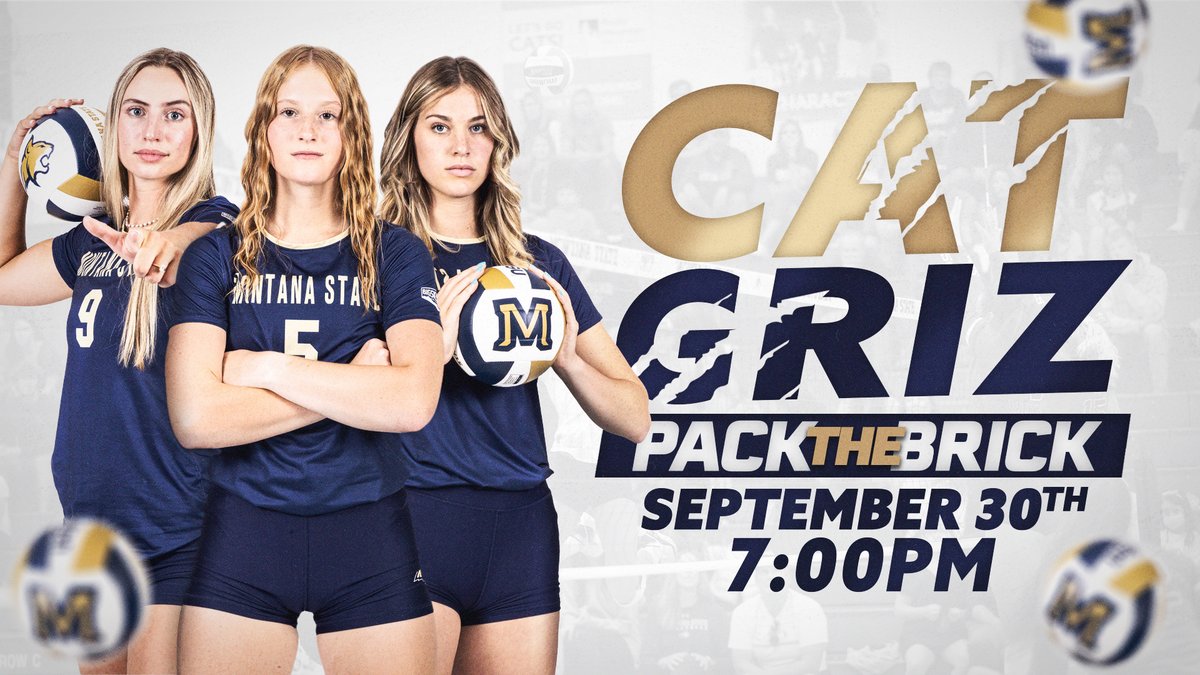 Have you bought your tickets yet?? We're getting closer and closer to the EPIC showdown in the Brick!

msubobcats.info/CatGrizVolleyb…