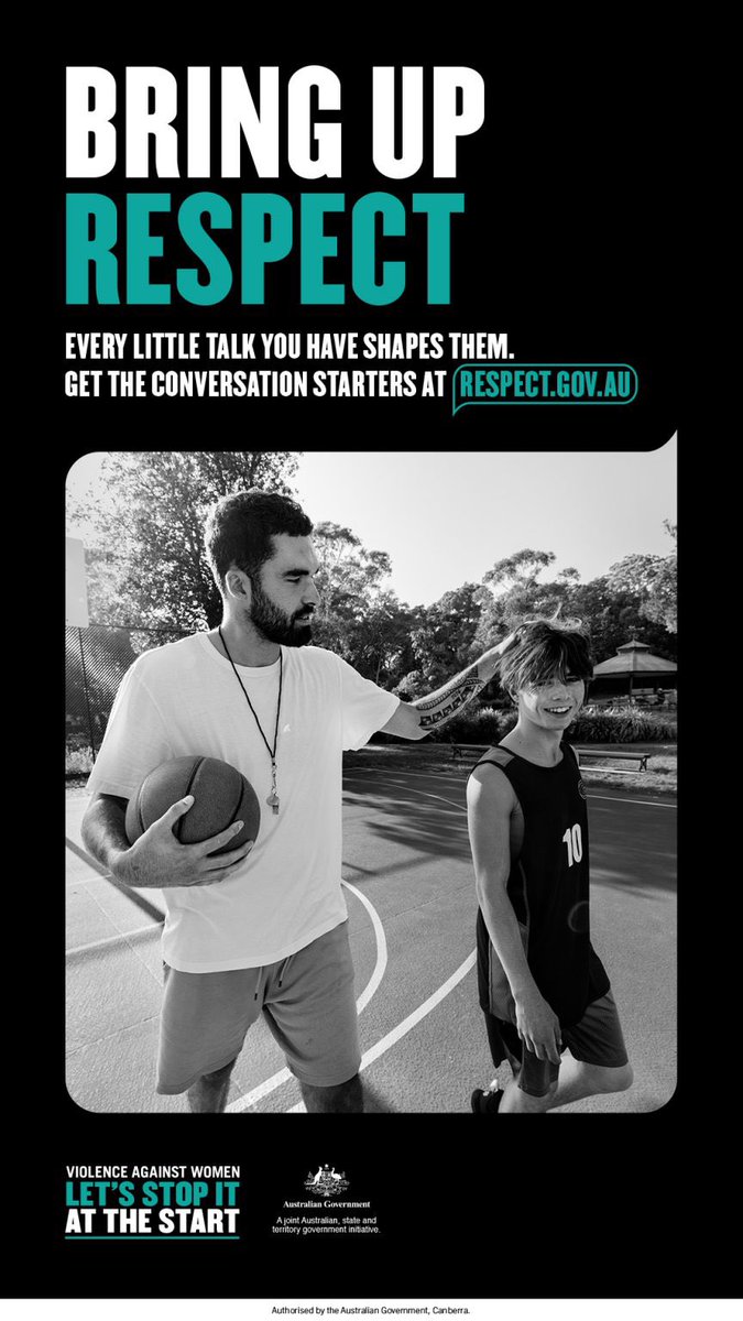 Bring Up Respect is the fourth phase of the 'Stop it at the Start' campaign to reduce violence against women and their children.

The campaign encourages adults to positively influence young people about having open, ongoing conversations about respect.
respect.gov.au